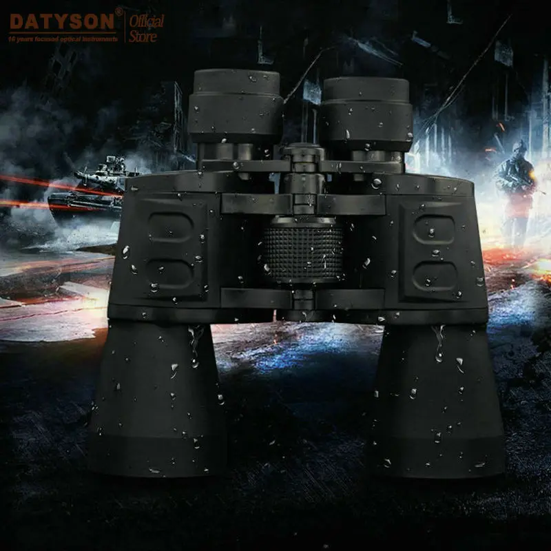 Datyson 10x50 Binoculars Professional Hunting Telescope High Quality Vision BAK4 Eyepiece Lens for Fishing Spotting Scope