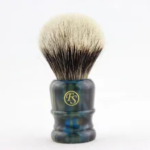 "FS"-24 мм маньчжуриан 2 группа тончайшая кисточка для бритья из барсучьего волоса искусственная ручка Ляпис+ подставка