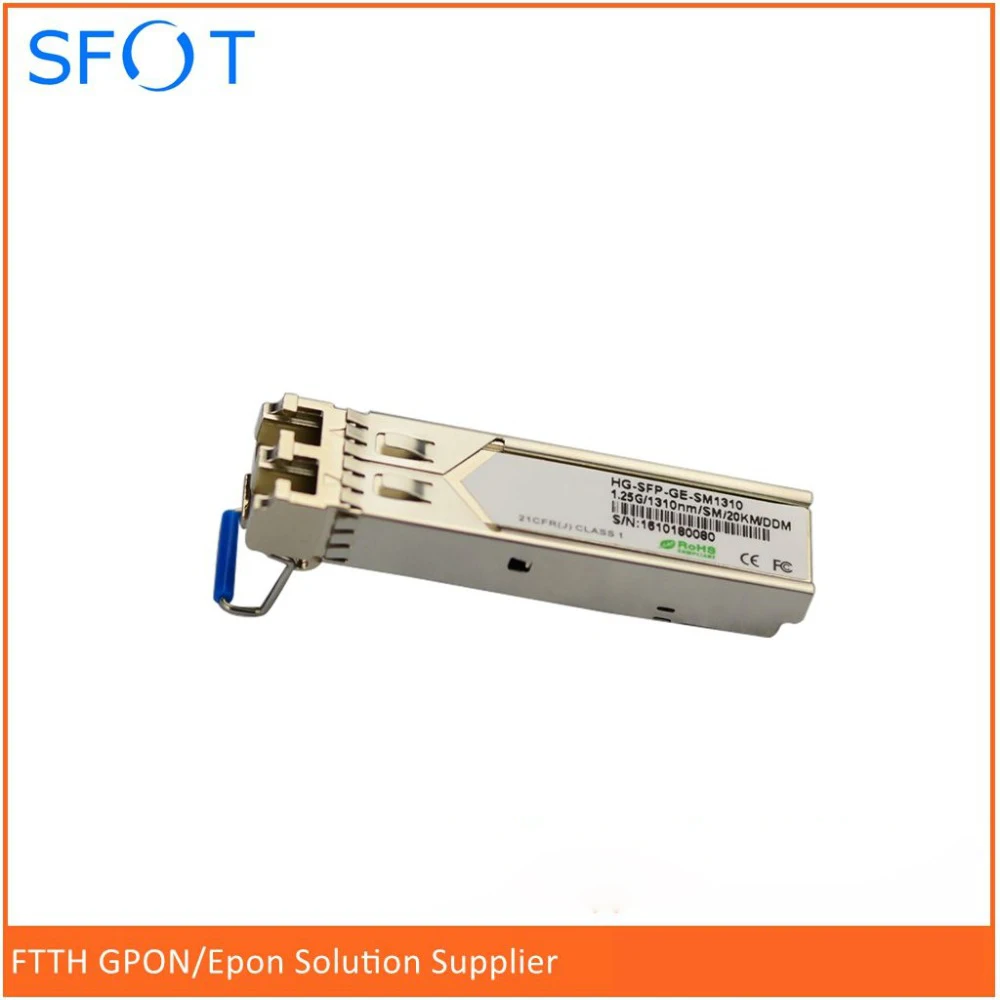 

SFP module 1.25G single mode dual fiber 20km LC port apply to switch