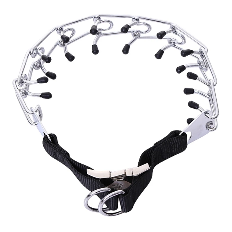 Pet Adjustable Pet Training Collar Stainless Steel Dog Collars Travel Soft Pet Dog Collar Prong Comfort Rubber Heads Collar Pet Adjustable Pet Training Collar Stainless Steel Dog Collars Travel Soft Pet Dog Collar Prong Comfort Rubber Heads Collar