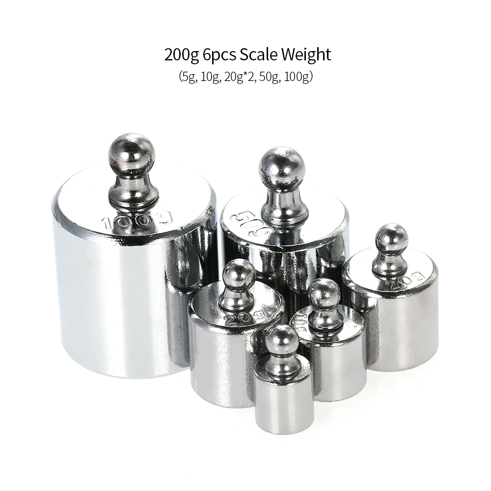 dailymall Precision Calibration Scale Weight Balance 200g of 5g 10g 2x20g 50g 100g 