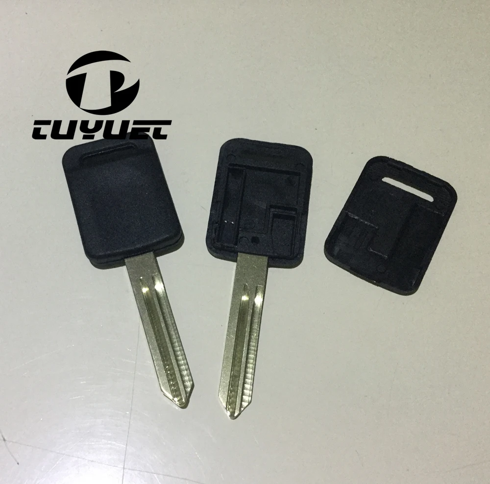 REPLACEMENT KEY CASE BLANKS FIX FOR NISSAN TIIDA X-TRIAL TRANSPONDER KEY SHELL UNCUT BLADE