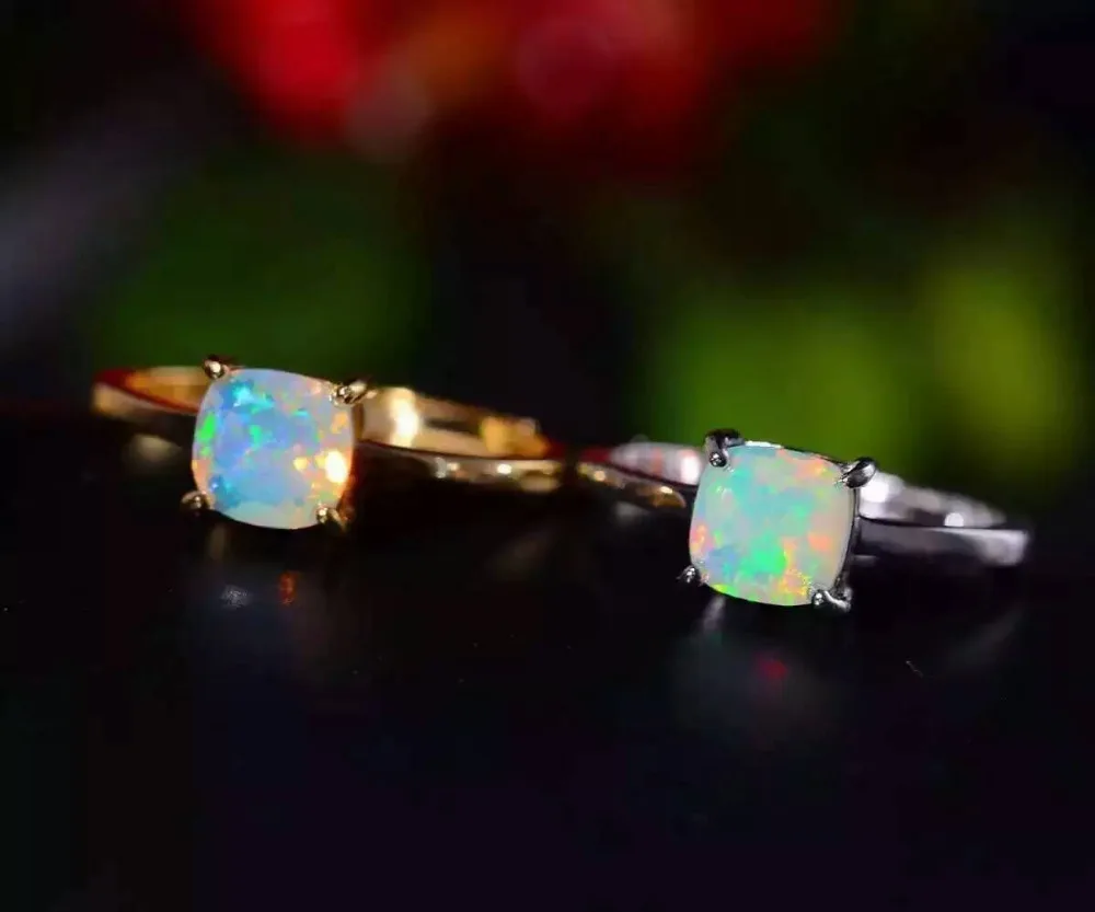 Верность натуральный танзанит кольцо s925 серебро натуральный 7*7 мм синий драгоценный камень квадратное кольцо Простые Ювелирные изделия для женщин