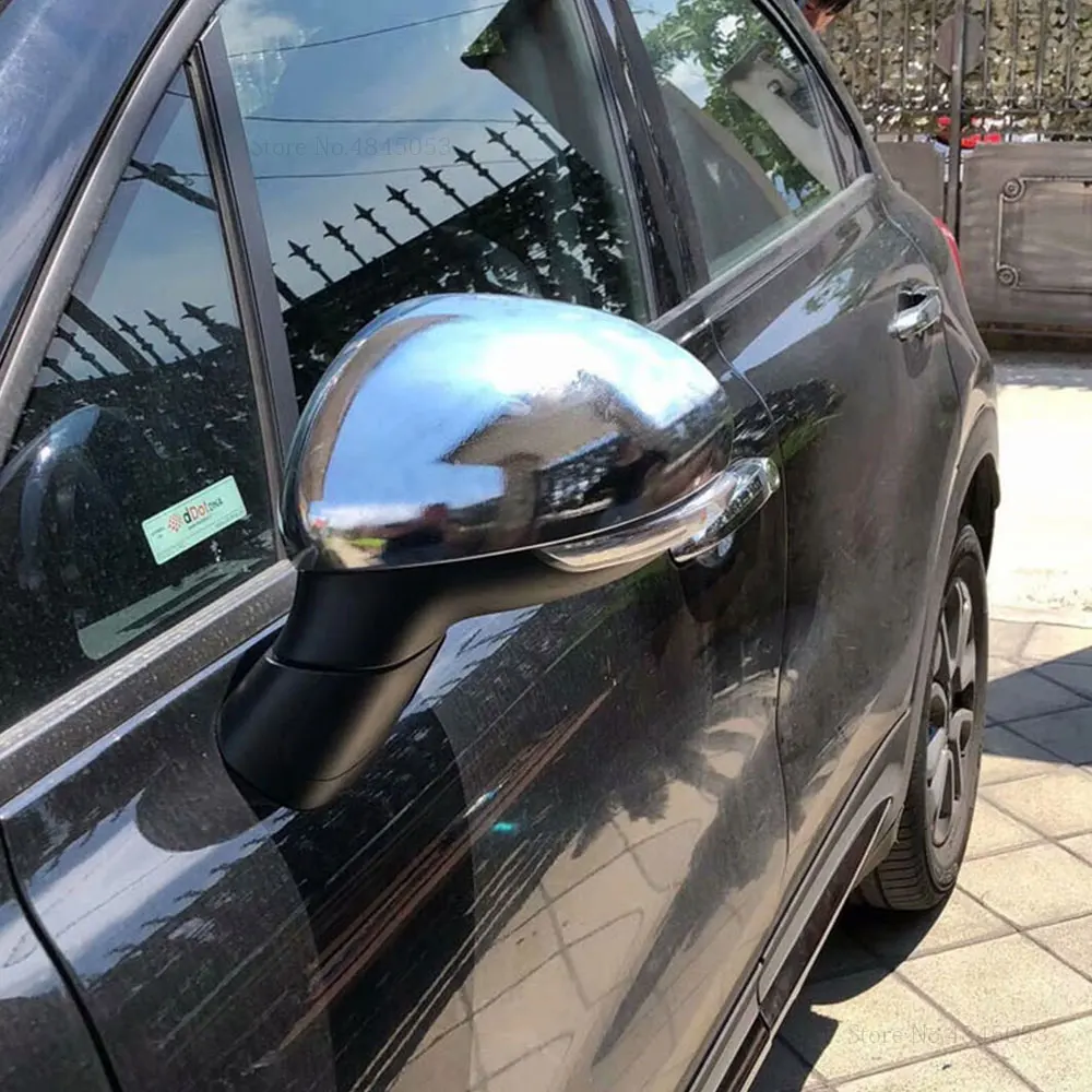AITWATT для FIAT 500X 2017 2018 Высокое качество ABS хром боковое крыло зеркало заднего вида