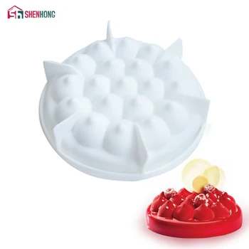 

SHENHONG Art Cake Mould Forms Cream Homemade Mold Silicone Mousse 3D DIY Baking Cookie Mould Fondant Home Bakery Brownie