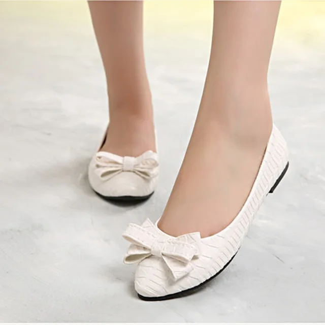ladies european and american bow plus size 12 3 pointed toe women size 12 shoes in europe