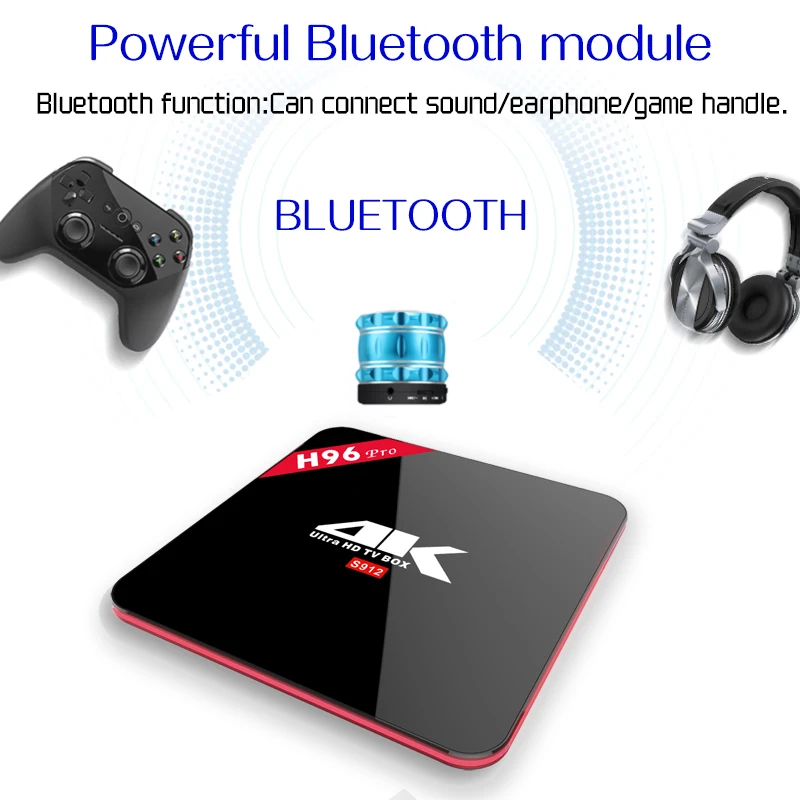  Xinways H96 Pro TV Box Amlogic S912 3 GB 32 GB Octa Core Android 7.1 OS BT 4.1 2.4 GHz + 5.0 GHz Wi - 32888159730