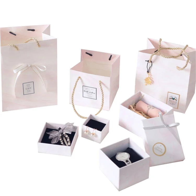 www.bagssaleusa.com : Buy Light Pink Paper Box for jewelry Watch Gift Packaging 8*8*3cmNecklace Pink ...