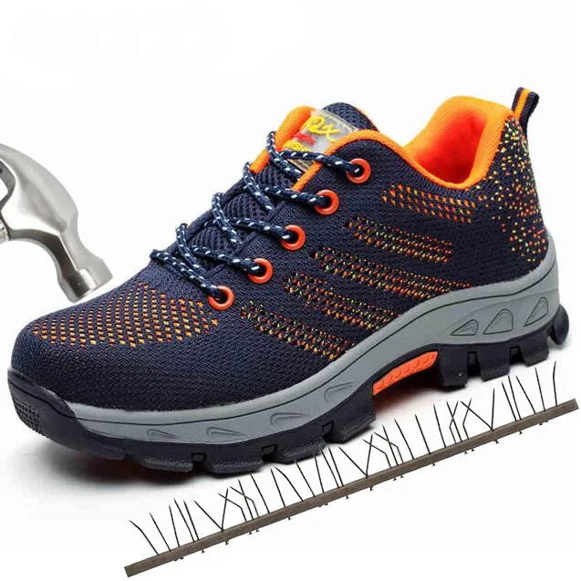 الرجال سلامة العمل الأحذية زائد حجم 45 46 في الهواء الطلق الصلب تو تنفس رياضية واقية ثقب واقية أحذية أمان للرجال
