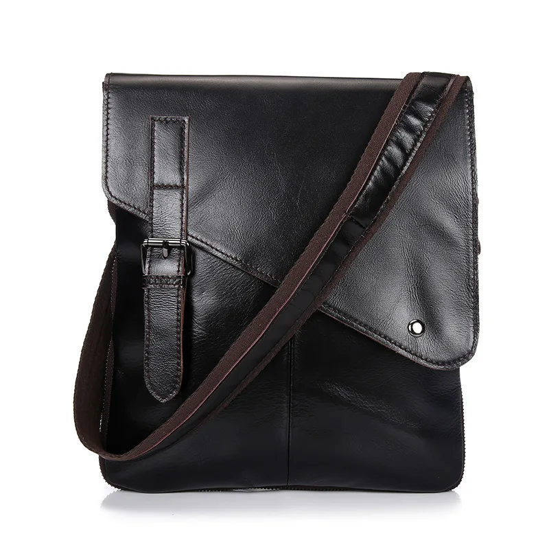 

Fashion Brand Design Cowhide Men's Leather Bag Crossbody Bags Vintage Real Cowskin Shoulder Bag Laptop Bags