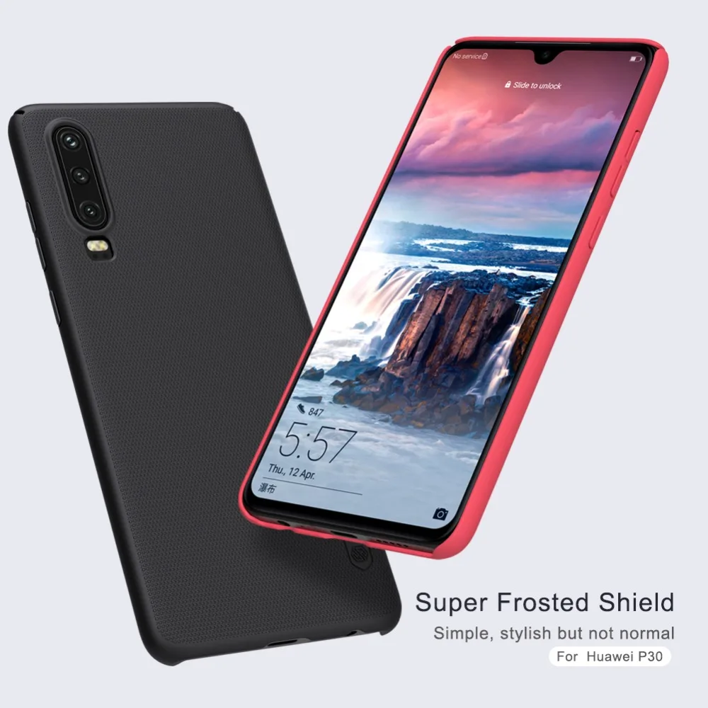 Матовый чехол NILLKIN для huawei p30 прочный армированный чехол для телефона Защитный чехол для huawei p30 телефона щит