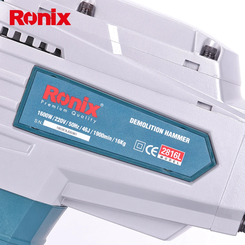 Ronix НОВЫЙ 220В 20кг 46J молоток для демонтажа электрическая конструкция применение