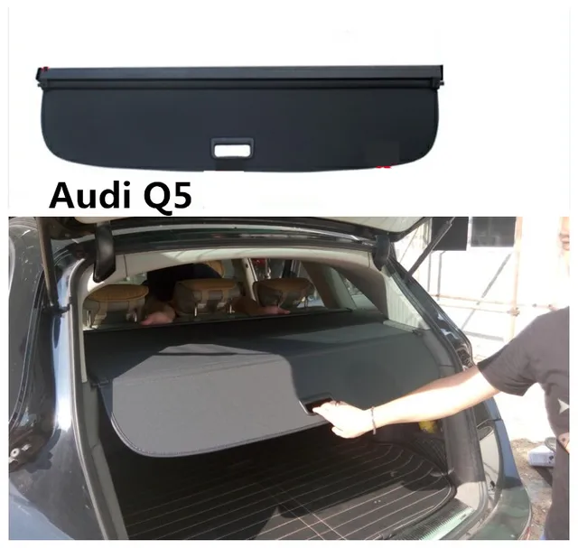 For Audi Q5 2010 2018 Rear Trunk Cargo Cover Security Shield Screen