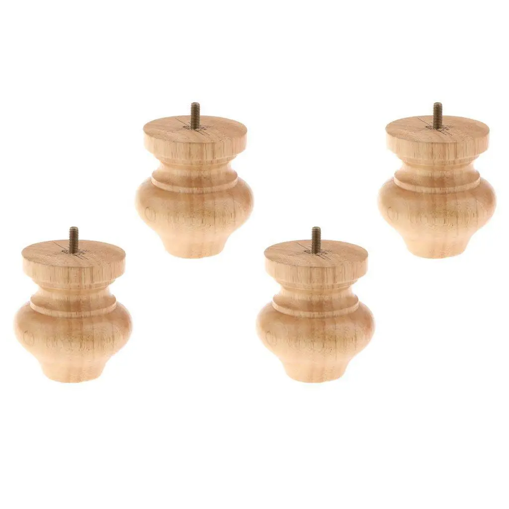 

4 Pcs Hot Sale Chair Foot Benches/Bed/Sofa/Table Foot-Wood