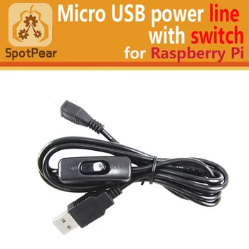 

Raspberry pi micro usb cable with power switch