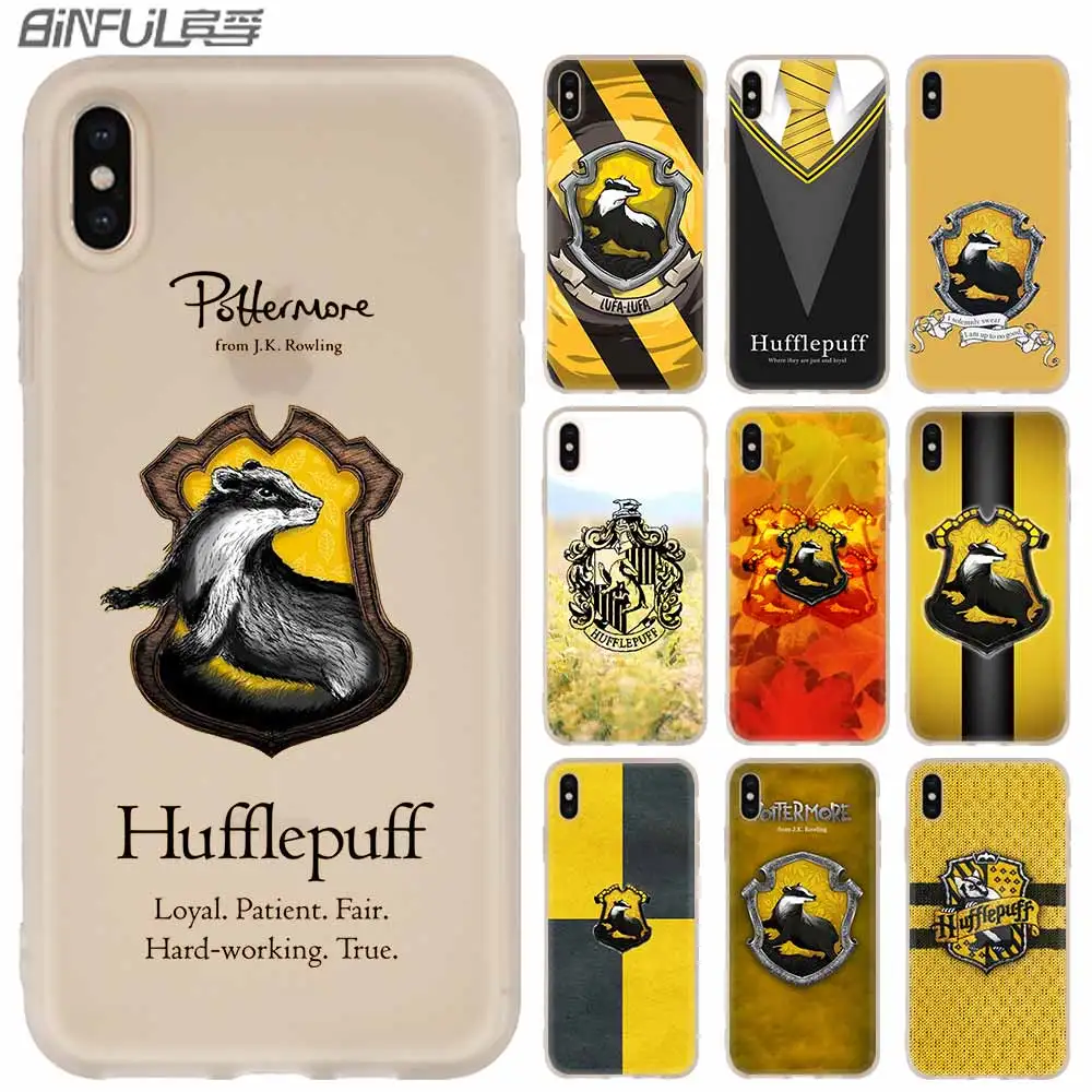 MLLSE Harry Potter Hufflepuff Silicone Case FOR iPhone
