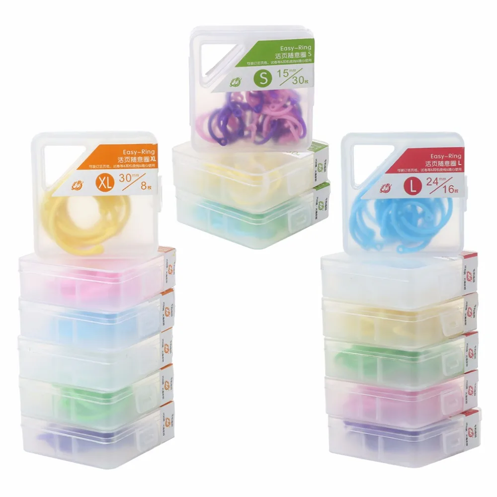 

1 Set Creative Plastic Multifunction Circle DIY Album Loose Leaf Book Binder Hoop Ring New Design Hot