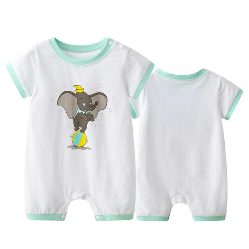 

Newborn Babe Thin Cotton Clothes Suit Infant Romper Boy Girl Onesie Cute Animal Elephant Costume Outfit Loose Summer Jumpsuit