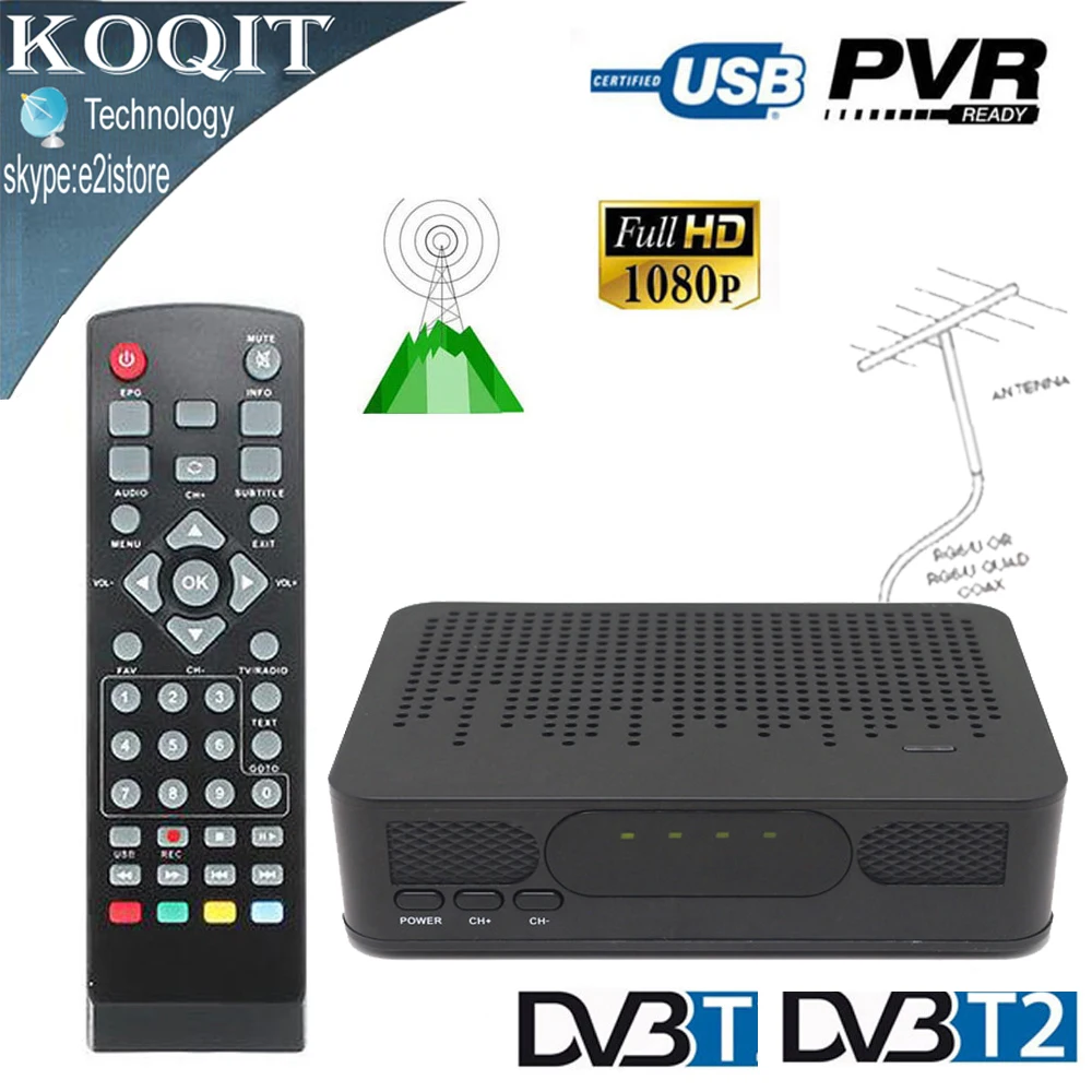 Best Koqit TV Tuner DVB T2 HD dvbt2 Digital Terrestrial Receiver TV
