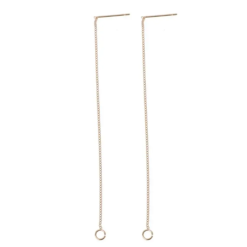 

DIY Ear Wire Thread With Jump Ring 3.5" Dangle Earring Connectors Jewelry Making