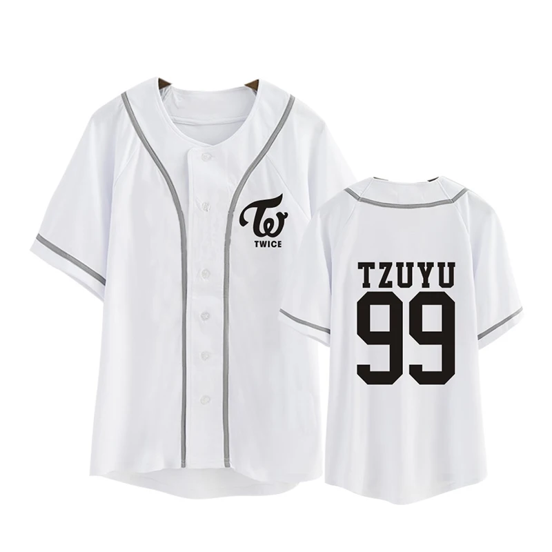 Offerte Kpop Coreano di Modo DUE VOLTE Terzo Mini Album TWICEcoaster LANE1 Cardigan In Cotone Tshirt K POP Tasto T Camicette T Shirt PT344