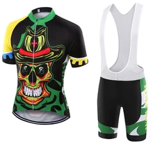 Wolfkei Лето Горячие короткий рукав Велоспорт Джерси комплект MTB Гонки Велосипеды Прохладный Велосипедная форма Ropa Ciclismo Hombre велосипед Джерси комплект