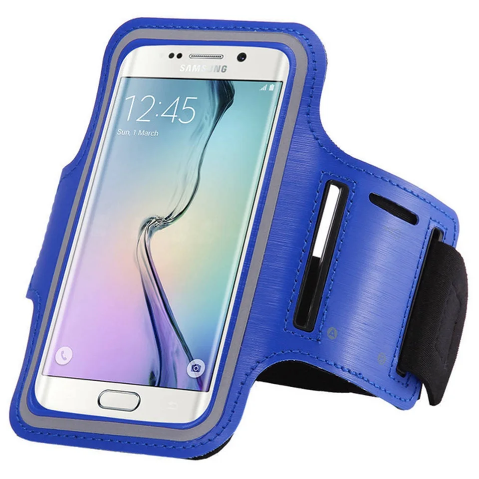 Спортивные повязки чехол для samsung Galaxy S7 S6 край S5 S4 чехол для телефона нарукавники ленточный ремень на руку чехол сумка для бега и тренировок чехол