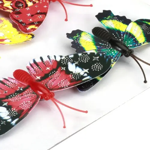 

Boutique 12pcs Artificial Butterfly w/ Magnet for Home Wedding Decoration