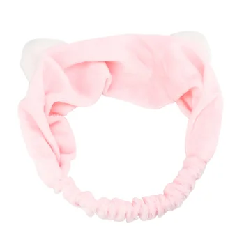 

Women Wide Side Elastic Shower Use Cosplay Yoga Bathing Daily Headband Make Up Cat Ears Portable Lovely Face Washing