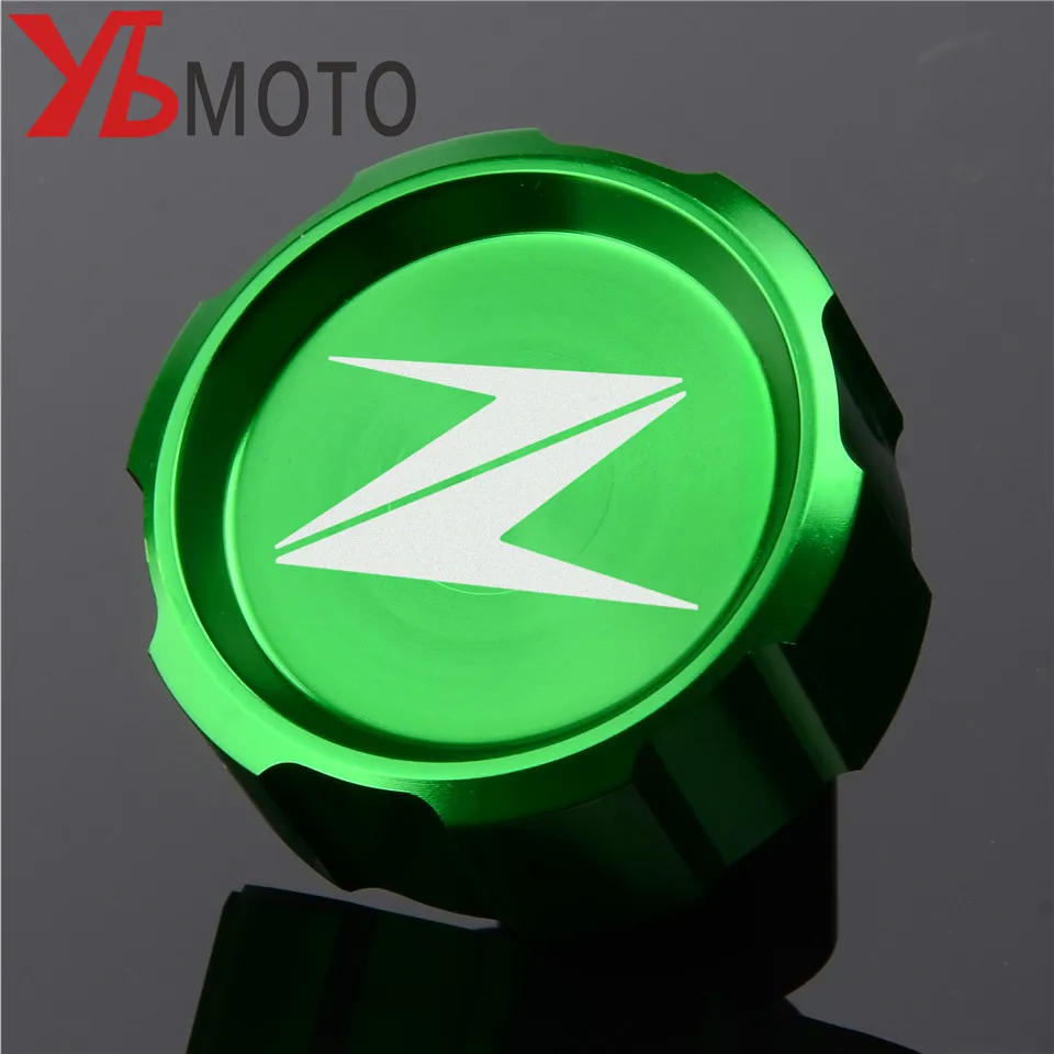 

Motorcycle CNC Aluminum Rear Brake Fluid Reservoir Cover Cap For Kawasaki Z250 Z650 Z750 Z800 Z900 Z1000/sx EX250/300 ZX-6R/10R