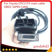 Cabo do carro para toyota it3 otc3 para toyota ferramenta de diagnóstico tester it-3 OTC-3 obd2 16pin para 16pin principal conectar cabo