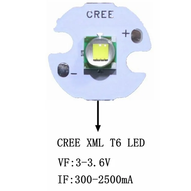 1 шт. CREE XML XM-L T6 светодиодный U2 10 Вт Холодный белый Теплый белый синий УФ высокой мощности светодиодный Диод с 14 мм 16 мм 20 мм 25 мм PCB для DIY - Испускаемый цвет: CREE XML T6