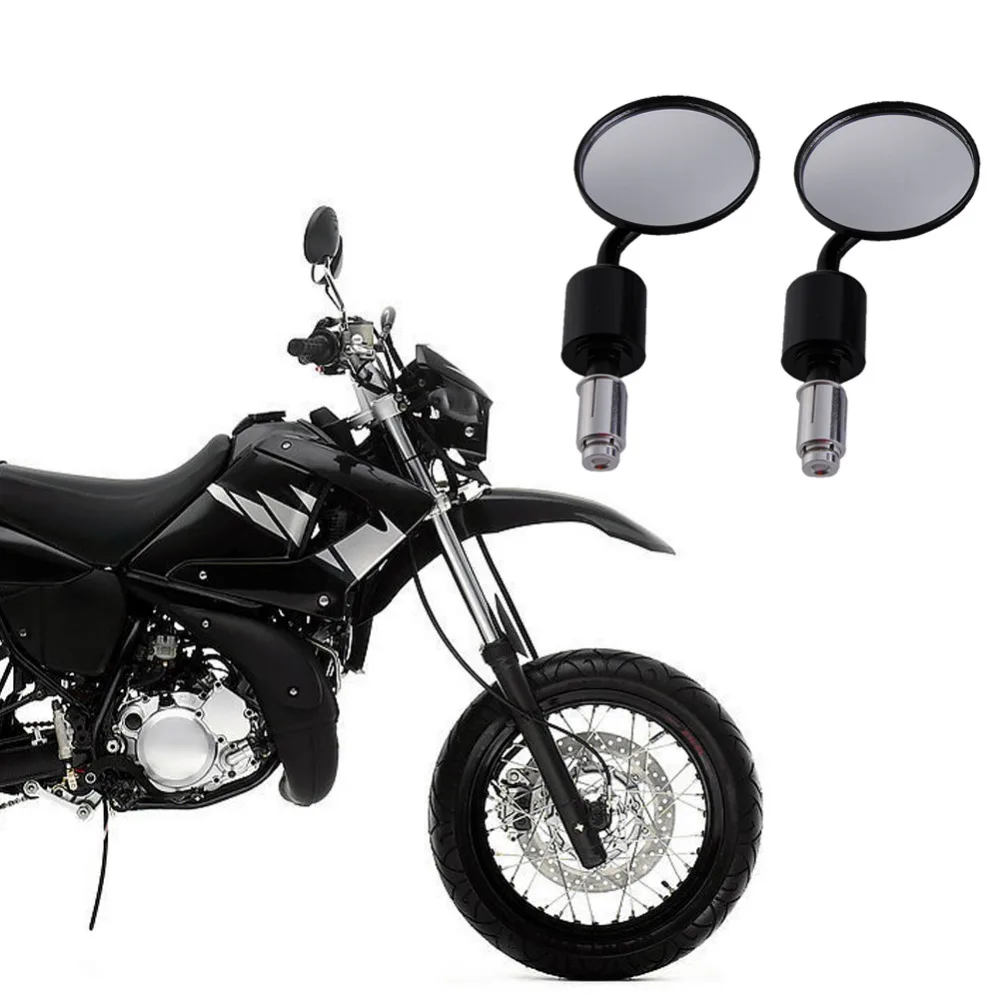 

High Quality Universal Round Motorbike Motorcycle Handle Bar End Rearview Side Mirrors Black Professional Motorcycle Mirror