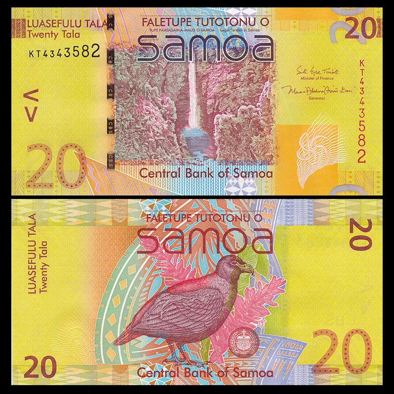 

Western Samoa 20 Tala, ND(2017), P-40 NEW, UNC, Uncirculated, Paper Note, Oceania. , Collection, Gift, Original