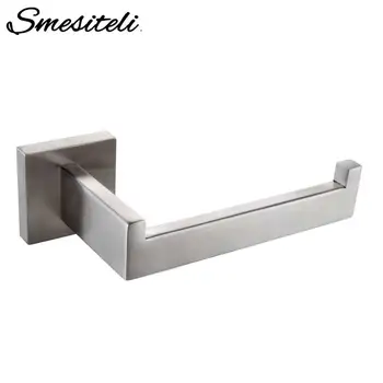 

Whosale And Promotions Retail Luxury 304 Stainless Steel Brushed Nickel Finished Toilet Paper Holder Roll Quadrate Wall Mounted