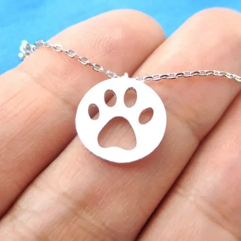 1 шт. длинное ожерелье с принтом Собачья лапа|dog paw necklace|paw necklacedog |