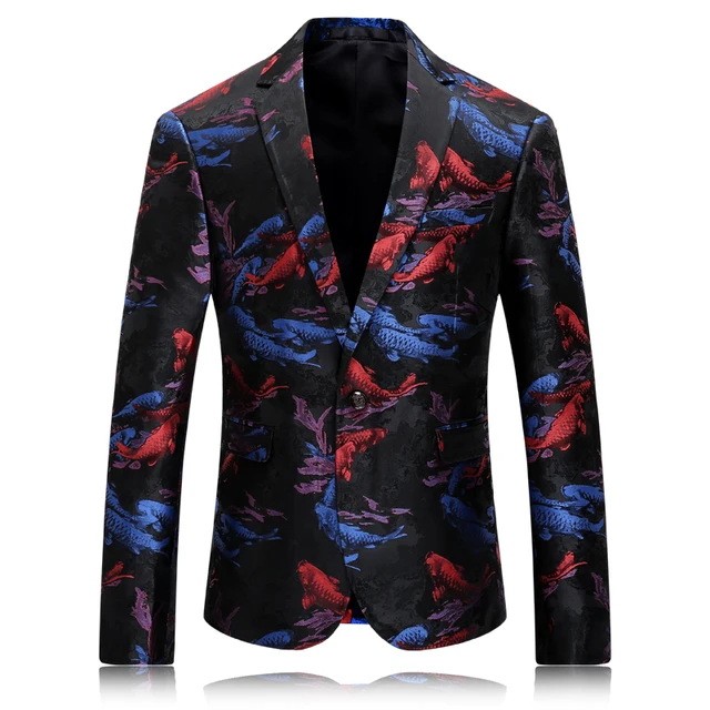 Aliexpress.com : Buy 2017 New Printing Men Blazer Animal Fish ... Aliexpress.com : Buy 2017 New Printing Men Blazer Animal Fish ...
