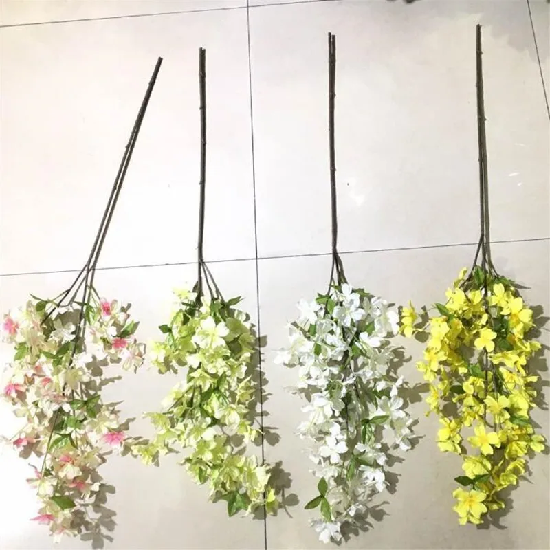 Поддельный длинный стебель Elm Flower 39,3" длина имитация Cop-Rose для дома Свадебные Декоративные искусственные цветы