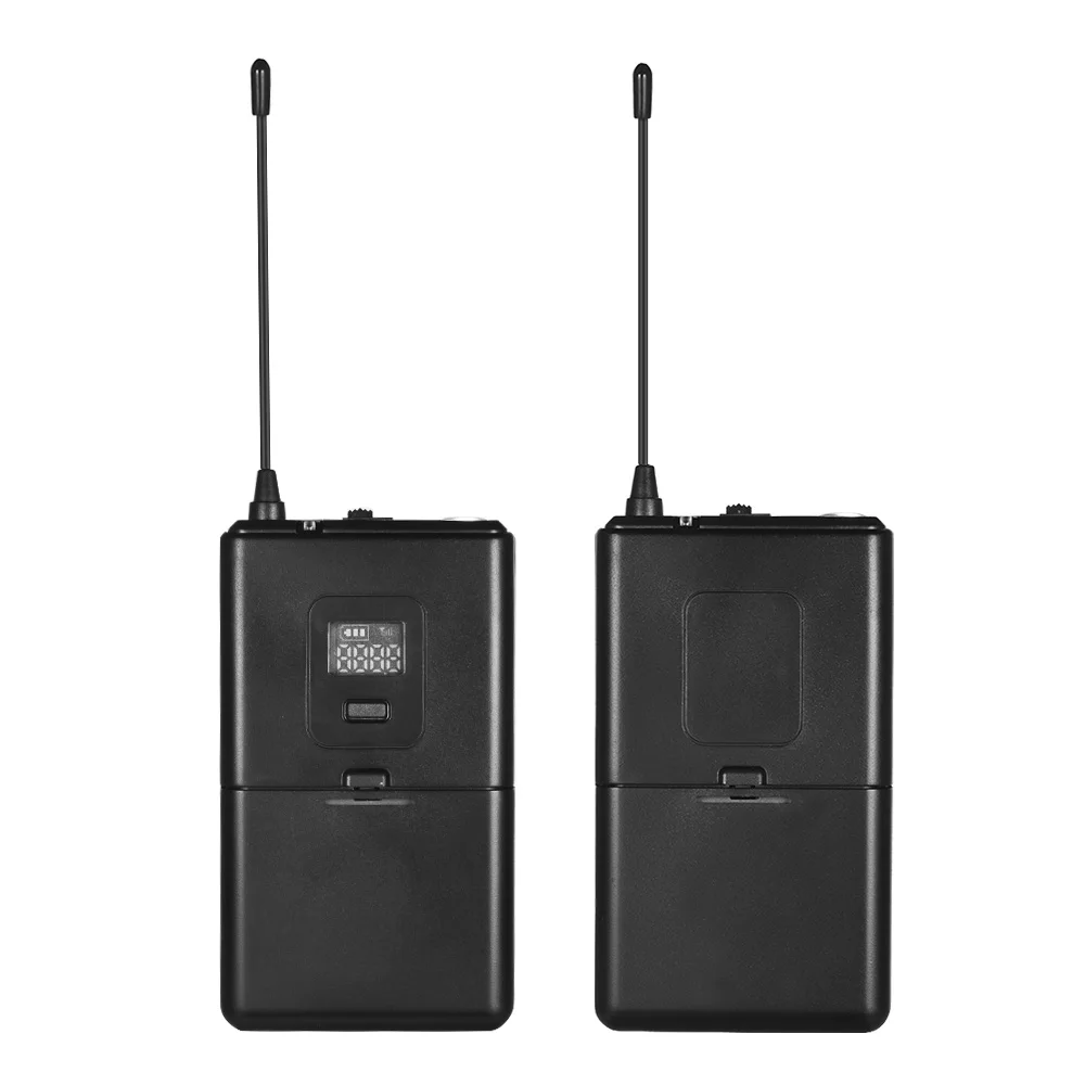 Профессиональный UHF беспроводной микрофон с отворотом Lavalier совместим DSLR
