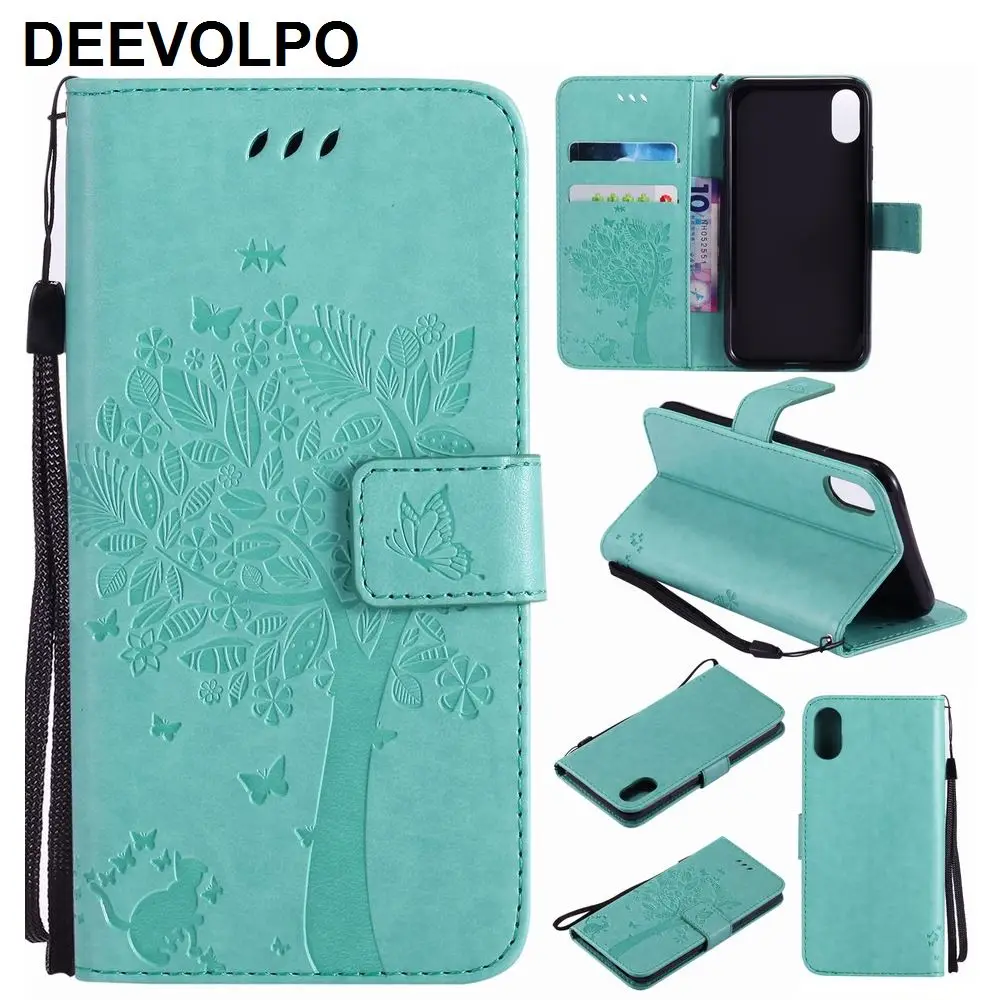 

Mobile Phone Bags Leather For Samsung i9060 G360 G530 G390 C5 C7 S3 S4 A3 A5 J1 Ace J5 J7 Card Slot Tree Cat Butterflies P06Z