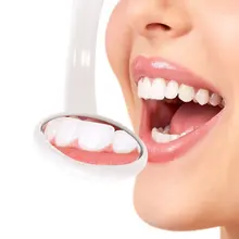 1 Pc Oral Health Care Bright Durable Dental Mouth Mirror with LED Light Reusable Random Color