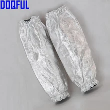 Термальность излучения 1000 градусов Aluminized нарукавник термостойкие нарукавник высокое Температура рабочих Алюминий Фольга