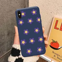 iphone x GYKZ צבעוני במקרה פרח טלפון iPhone 6 6s XS MAX XR X 8 7 פלוס Cartoon ציור רך סיליקון חזרה כיסוי לאייפון 7 קאפה (5)