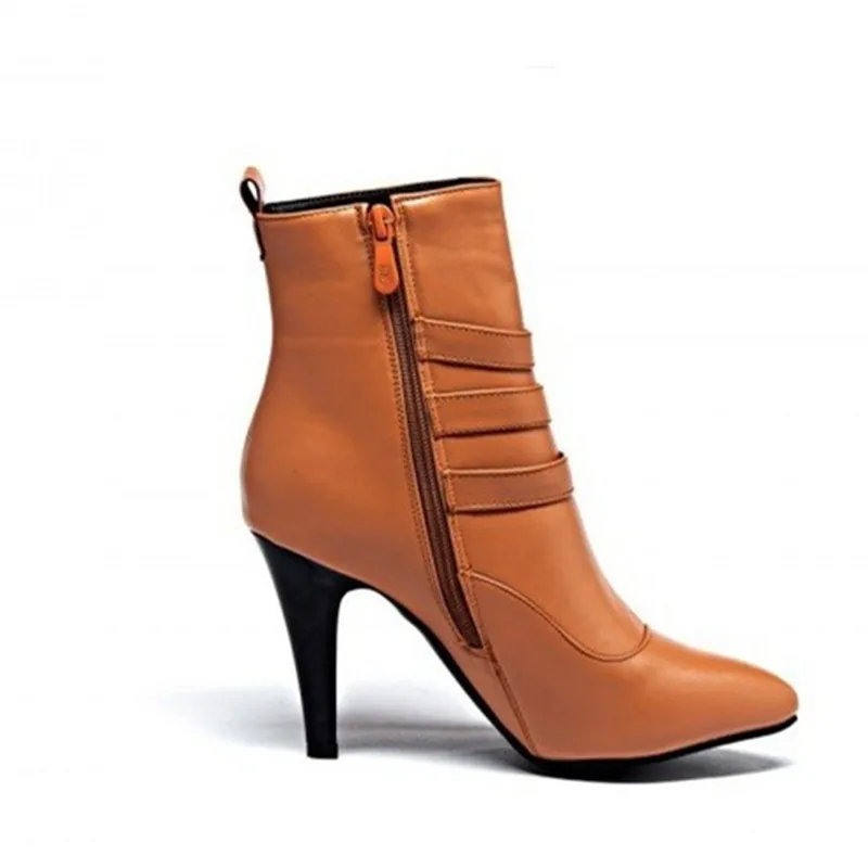 mid calf pointed boots