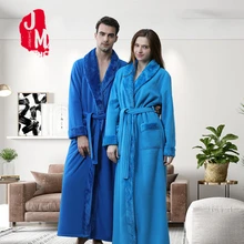 Фланелевый банный халат женский коралловый флис теплый длинный рукав халат женский длинный зимний кимоно халат Femme толстый сон японский M L XL