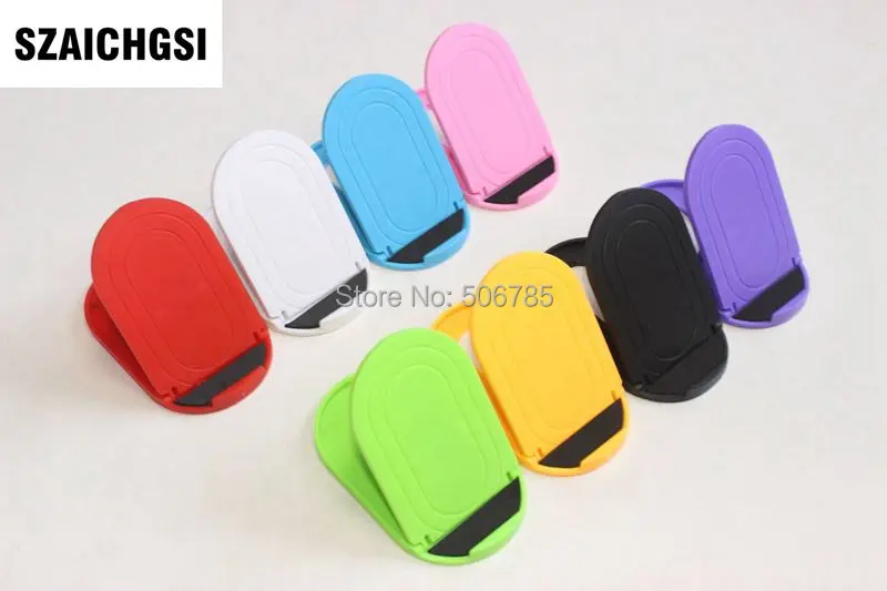 

SZAICHGSI new adjustable Fold Desk Tablet Mobile cell Phone Stand Holder for iPhone 4 5 6 7 8 Plus X wholesale 50pcs/lot