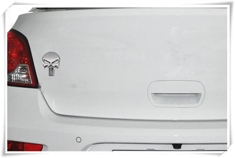 2018 новый автомобильный Стайлинг череп металлический стикер значок для Dodge ram