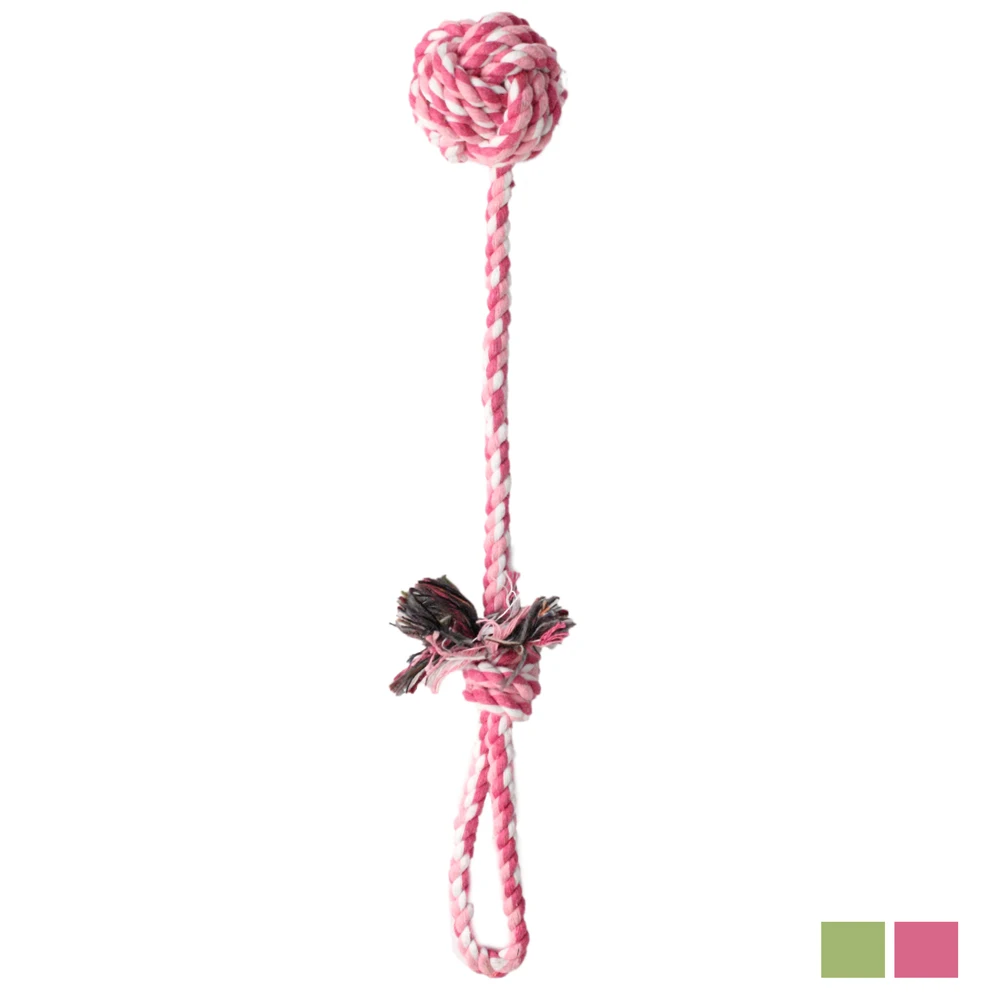 

Dog Chew Toy Sugar Color Hemp Rope Ball Tug Rope Chew Toys For Dogs 6181025 Pet Accessories
