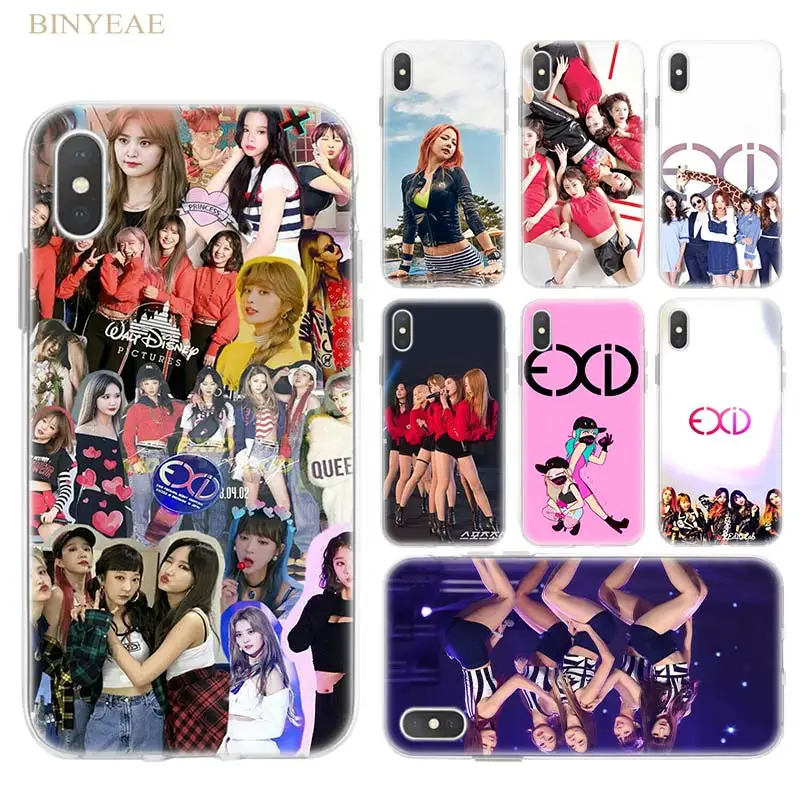 EXID KPOP Soft Transparent TPU Phone Cases Coque Shell for ...