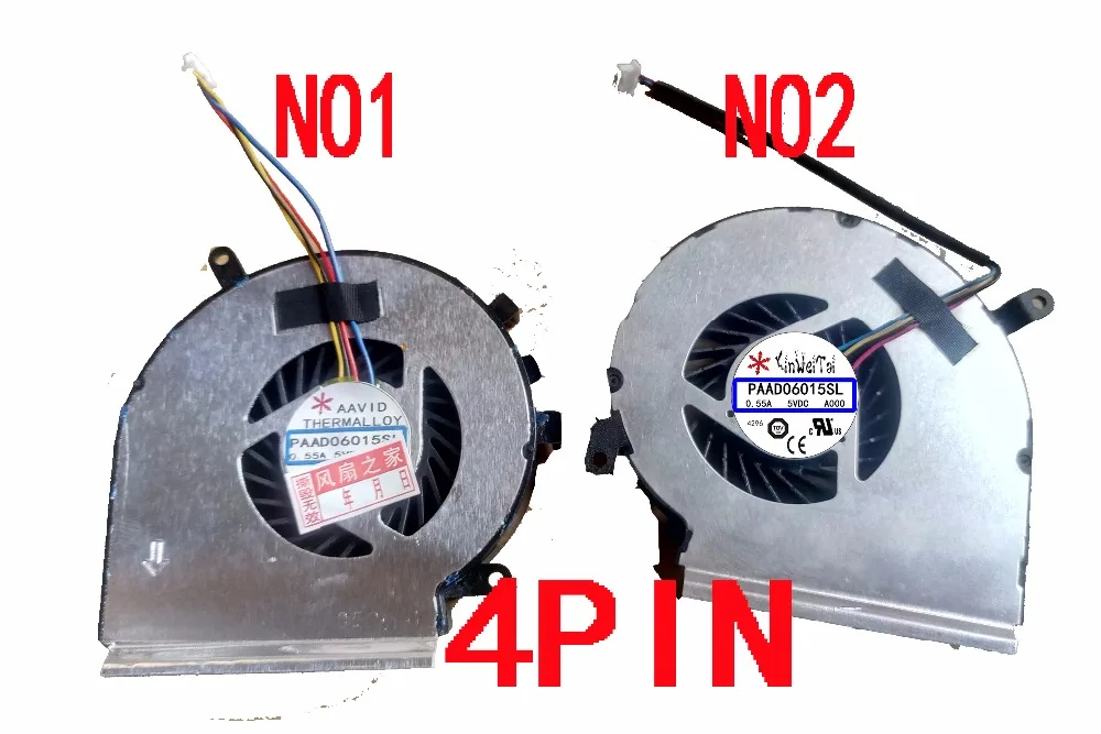 

NEW CPU GPU COOLING FAN FOR MSI GE62 GE72 PE60 PE70 GL62 GE62VR GP62MVR GL62M FAN COOLER PAAD06015SL N366 N371 N303 N302